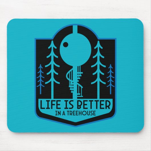 Treehouse Zuhause Mousepad (Vorne)