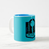 Treehouse Zuhause Zweifarbige Tasse (Vorderseite Links)