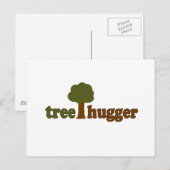 Treehugger (Baum) Postkarte (Vorne/Hinten)