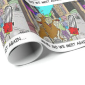 Treehugger Rick London Cartoon Funny Gifts Geschenkpapier (Rolleneckpunkt)