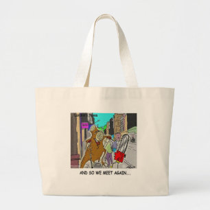 Treehugger Rick London Cartoon Funny Gifts Jumbo Stoffbeutel