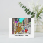 Treehugger Rick London Cartoon Funny Gifts Postkarte (Stehend Vorderseite)