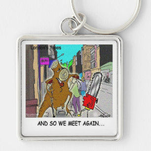 Treehugger Rick London Cartoon Funny Gifts Schlüsselanhänger