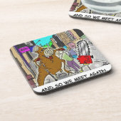 Treehugger Rick London Cartoon Funny Gifts Untersetzer (Linke Seite)