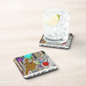 Treehugger Rick London Cartoon Funny Gifts Untersetzer (Rechte Seite)