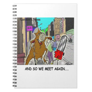 Treehugger Rick London Cartoon Lustige Geschenke Notizblock