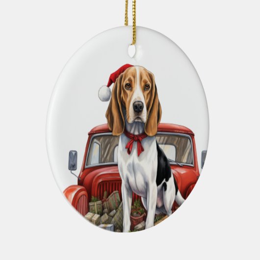 Treeing Walker Coon Hound Ornament (Rechts)