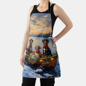 Treeing Walker Coonhound Christmas Boat Holiday Schürze (InSitu)