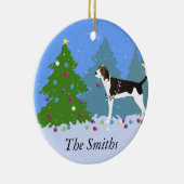 Treeing Walker Coonhound Dekorieren Weihnachtsbaum Keramik Ornament (Rechts)