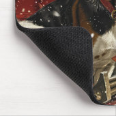 Treeing Walker Coonhound Dog Christmas Festive Mousepad (Ecke)