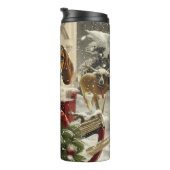 Treeing Walker Coonhound Dog Christmas Festive Thermosbecher (Nach rechts gedreht)