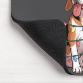 Treeing Walker Coonhound Dog Christmas Lights Sant Mousepad (Ecke)
