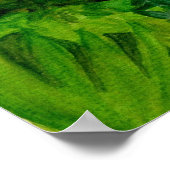 Treeing Walker Coonhound Dog Portrait Poster (Ecke)