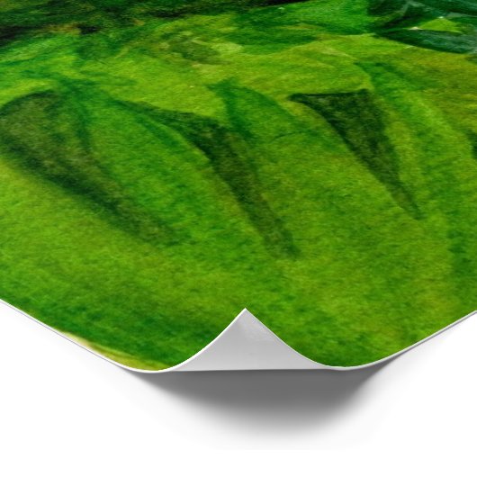 Treeing Walker Coonhound Dog Portrait Poster (Ecke)