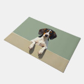 Treeing Walker Coonhound Doormat Art Fußmatte (Schrägansicht)