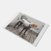 Treeing Walker Coonhound dreckig Fußmatte (Schrägansicht)