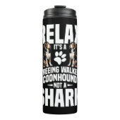 Treeing Walker Coonhound Eigentümer Welpe Entspann Thermosbecher (Vorderseite)