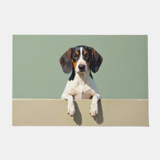 Treeing Walker Coonhound Fußmatten Kunst Fußmatte (Vorderseite)