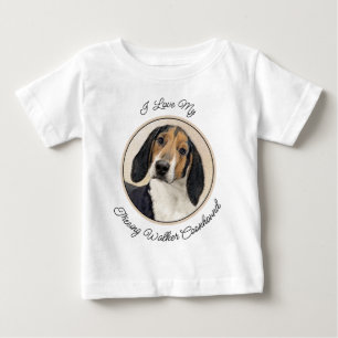 Treeing Walker Coonhound Gemälde - Original Kunst Baby T-shirt