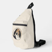 Treeing Walker Coonhound Gemälde Originale Hunde K Crossbody Bag (Rechte Ecke)