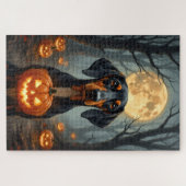 Treeing Walker Coonhound Gespenster Halloween Puzzle (Horizontal)