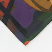 Treeing Walker Coonhound Halloween Hexenkürbis Fleecedecke (Ecke)