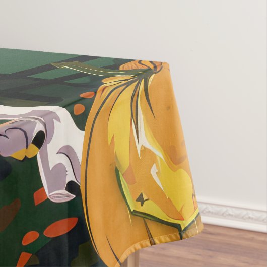 Treeing Walker Coonhound Halloween Hexenkürbis Tischdecke (Beispiel)