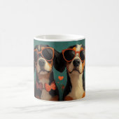 Treeing Walker Coonhound Heart Valentine's Day Kaffeetasse (Mittel)
