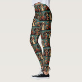 Treeing Walker Coonhound Heart Valentine's Day Leggings (Links)