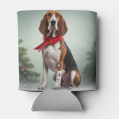 Treeing Walker Coonhound Hund in Schnee Weihnachte Dosenkühler (Rückseite)