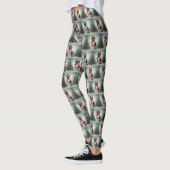 Treeing Walker Coonhound Hund in Schnee Weihnachte Leggings (Links)