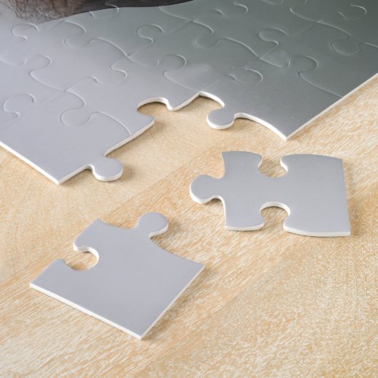 Treeing Walker Coonhound Hund in Schnee Weihnachte Puzzle (Seite)