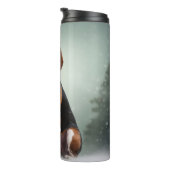 Treeing Walker Coonhound Hund in Schnee Weihnachte Thermosbecher (Nach rechts gedreht)