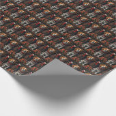 Treeing Walker Coonhound Hund mit Weihnachtsgesche Geschenkpapier (Ecke)