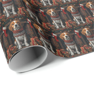Treeing Walker Coonhound Hund mit Weihnachtsgesche Geschenkpapier