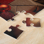 Treeing Walker Coonhound Hund mit Weihnachtsgesche Puzzle (Seite)