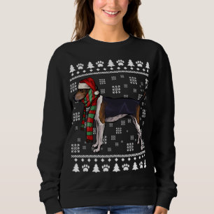 Treeing Walker Coonhound Hund Weihnachtsmannmütze Sweatshirt