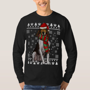 Treeing Walker Coonhound Hund Weihnachtsmannmütze T-Shirt