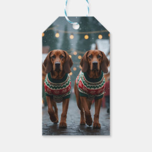 Treeing Walker Coonhound Hunde Weihnachten Schnee  Geschenkanhänger