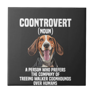 Treeing Walker Coonhound Liebhaber Hund Coontrover Fliese