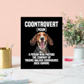 Treeing Walker Coonhound Lover Dog Control Acrylschild (Hochzeit)