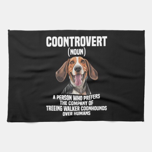 Treeing Walker Coonhound Lover Dog Control Geschirrtuch (Horizontal)