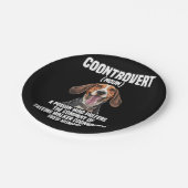 Treeing Walker Coonhound Lover Dog Control Pappteller (Schrägansicht)