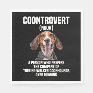 Treeing Walker Coonhound Lover Dog Control Serviette