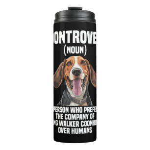 Treeing Walker Coonhound Lover Dog Control Thermosbecher
