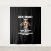 Treeing Walker Coonhound Lover Dog Control Wandteppich (Vorderseite)