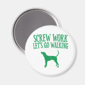 Treeing Walker Coonhound Magnet (Vorderseite/Rückseite)