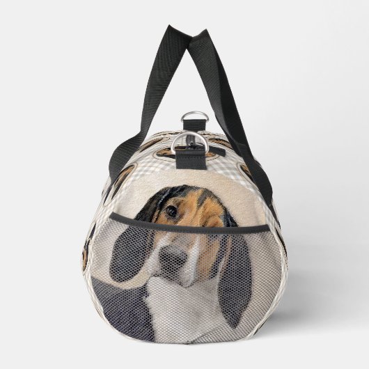 Treeing Walker Coonhound Malerei Original Hunde Ku Duffle Bag (Rechts)