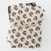 Treeing Walker Coonhound Malerei Original Hunde Ku Geschenkpapier Set (Beispiel)