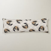 Treeing Walker Coonhound Malerei Original Hunde Ku Seitenschläferkissen (Rückseite)